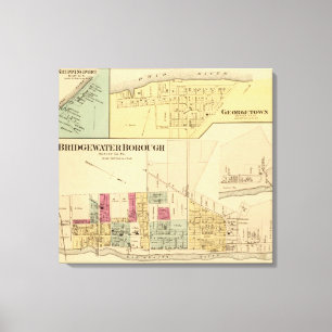 Bridgewater Borough with Shippingport Canvas Print