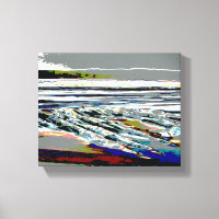 Bridgewater N.S. Riser's Beach Abstract print art