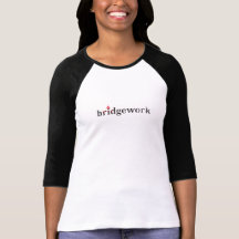 Bridgework Logo - Woman's 3/4 Sleeve Raglan