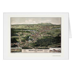 Bridgton, JE carte panoramique - 1888