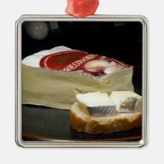 Brie Cheese Design Metal Ornament