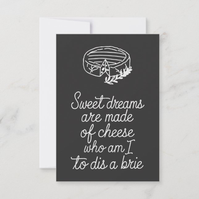 Brie Cheese Lover  Card (Front)