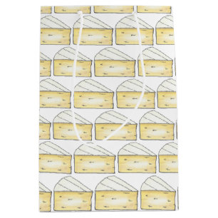 Brie Cheese Wedge Foodie Creamy Cooking Ingredient Medium Gift Bag