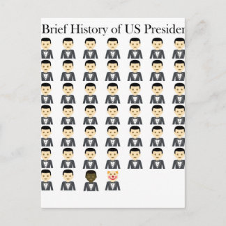 Brief History of US Presidents Postcard