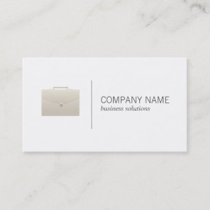 Briefcase Business (white) Business Card