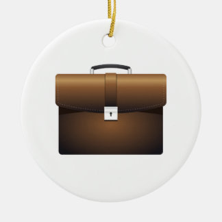 Briefcase Ceramic Ornament