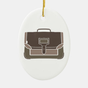 Briefcase Ceramic Ornament