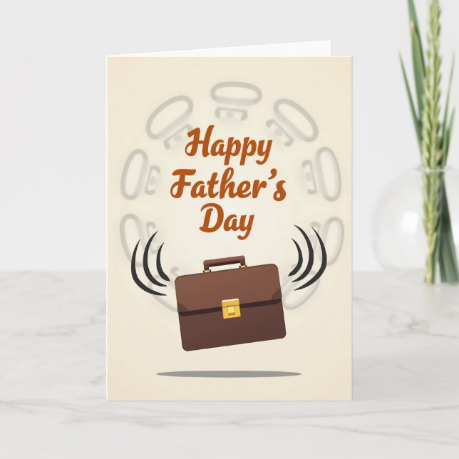 Briefcase Fathers Day Card (Front)
