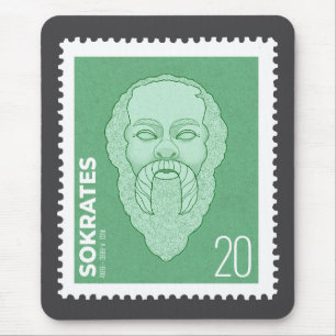 Briefmarke Sokrates - Mouse Pad