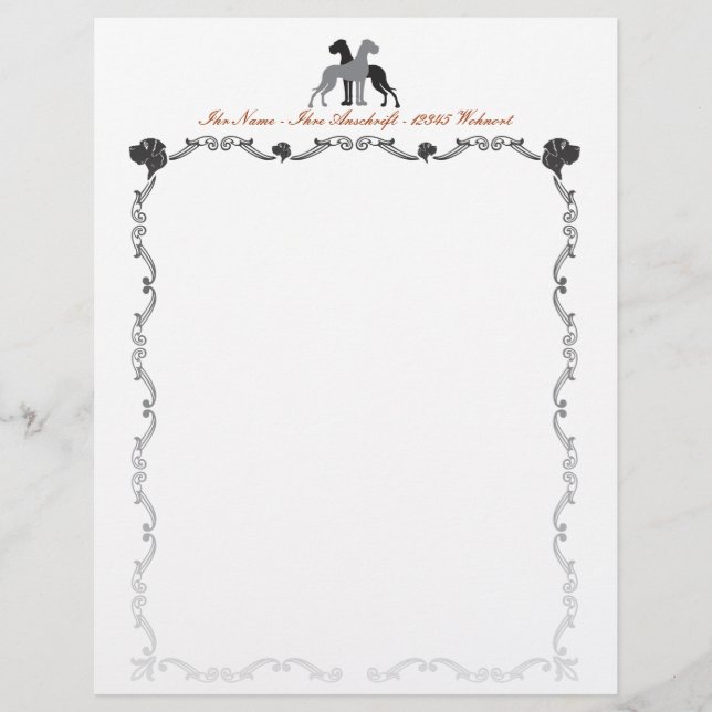 Briefpapier Doggen (Front)