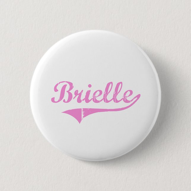 Brielle Classic Style Name 2 Inch Round Button (Front)
