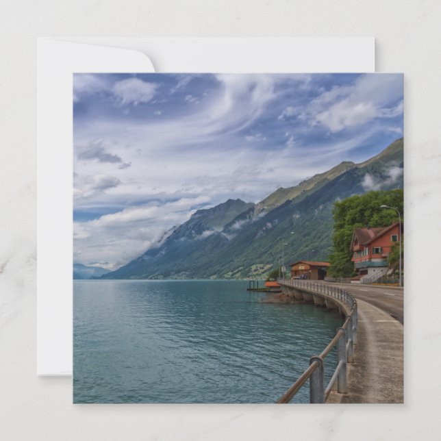 Brienz by cloudy day in Switzerland (Front)