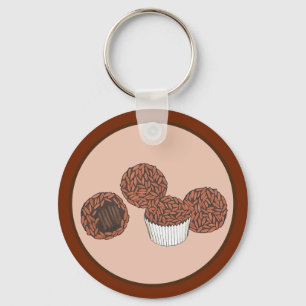 Brigadeiros Brazilian Chocolate Truffles Dessert Keychain