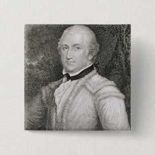 Brigadier General Daniel Morgan (1736-1802) engrav 2 Inch Square Button