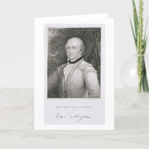 Brigadier General Daniel Morgan (1736-1802) engrav Card