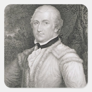 Brigadier General Daniel Morgan (1736-1802) engrav Square Sticker