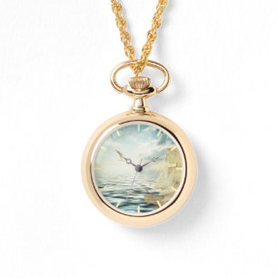 Brigantine Sailboat & Seagulls Watch