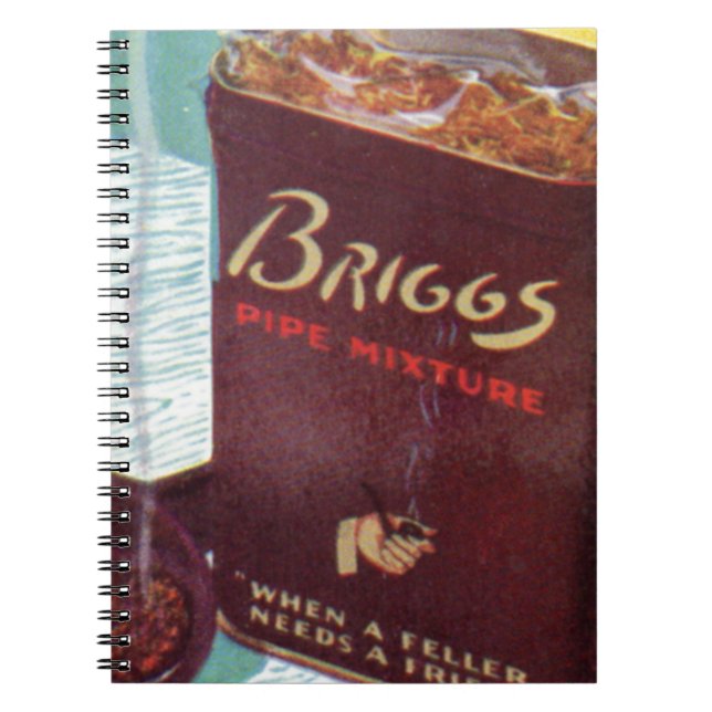 Briggs pipe mixture pipe tobacco notebook (Front)