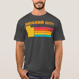 Brigham City Utah Vintage Distressed Souvenir T-Shirt
