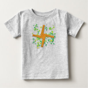 Brighid Cross with Leaves Baby T-Shirt