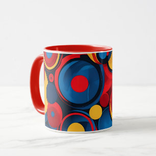 Bright 60s Mod Abstract Mug