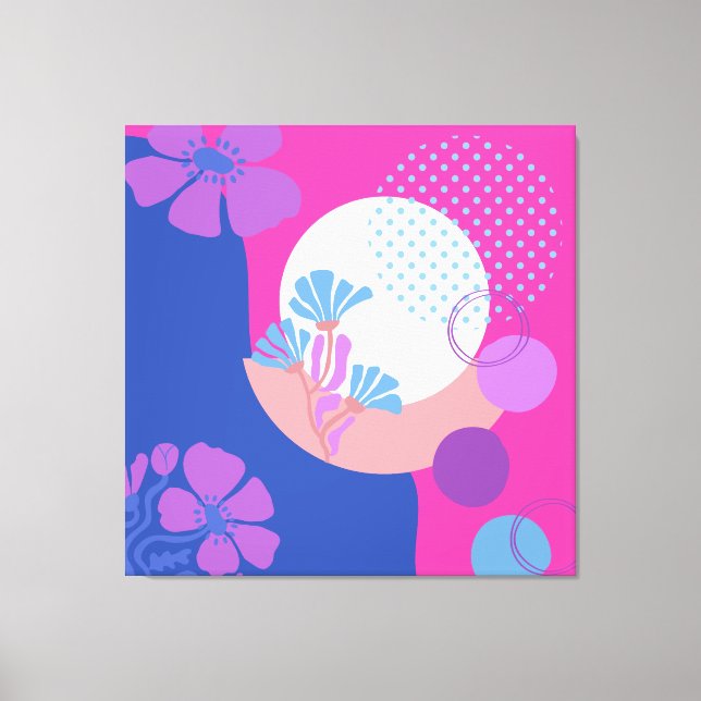 Bright Abstract Art Canvas Print (Front)