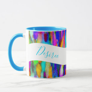 Bright abstract blend personalized mug