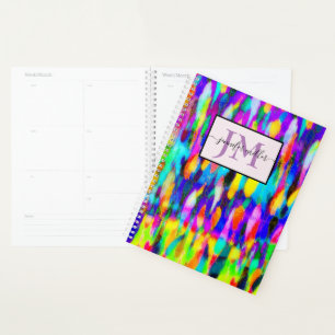 Bright abstract blend personalized planner