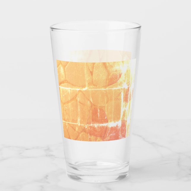 bright abstract brick and stone pattern glass (Front)