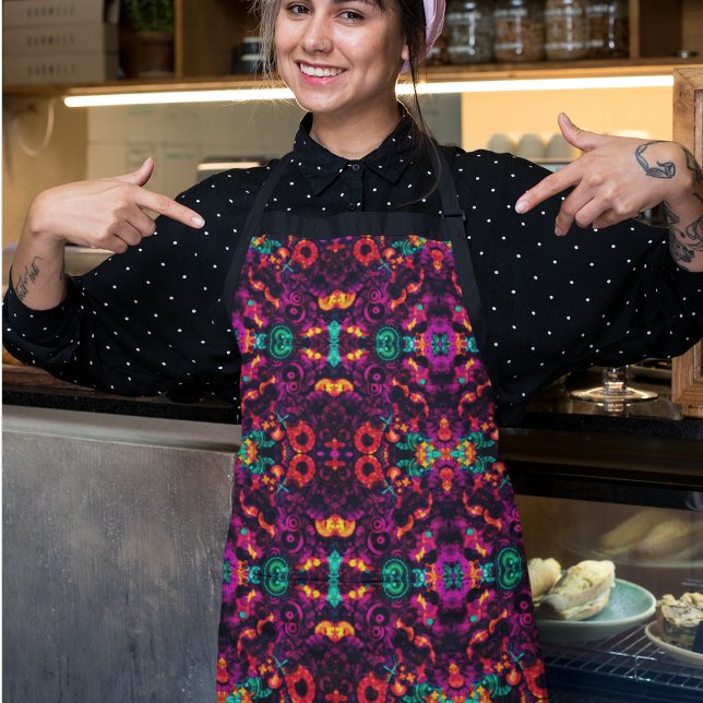 Bright Abstract Colour Apron (apron)
