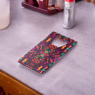 Bright Abstract Colour Credit Card Bottle Opener