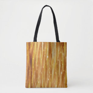 Bright abstract golden background with glitter tote bag