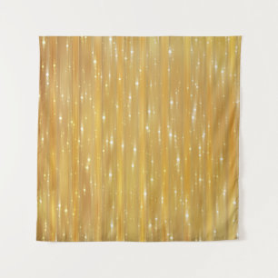 Bright abstract golden with glitter tapestry