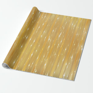 Bright abstract golden with glitter wrapping paper