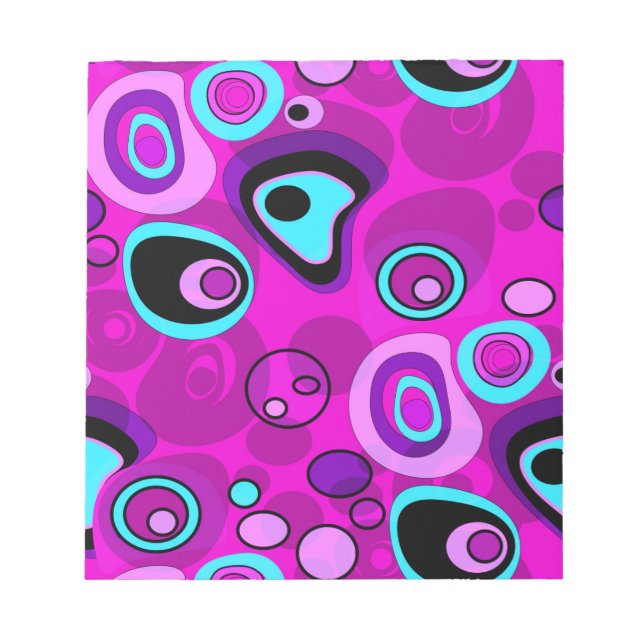 Bright, abstract , Magenta Notepad (Front)
