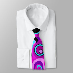 Bright, abstract , Magenta Tie