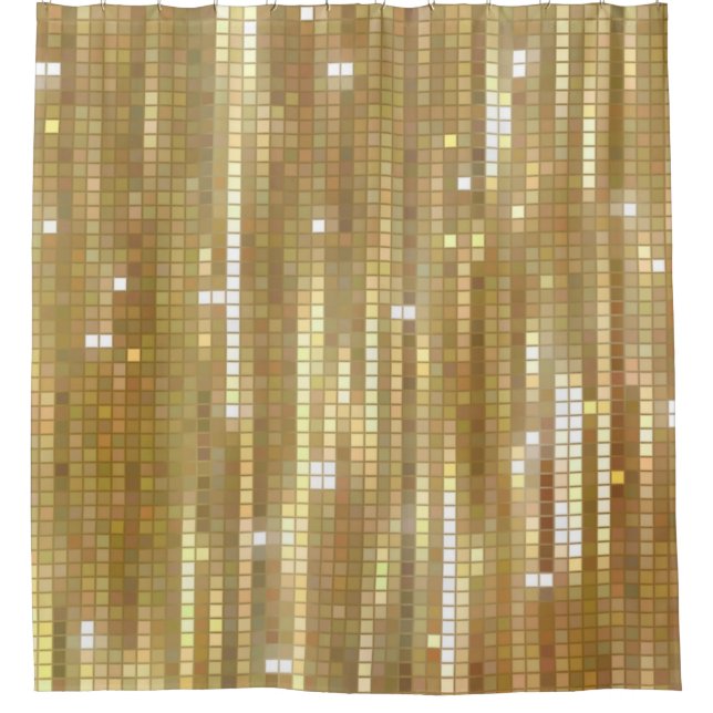 Bright abstract mosaic golden background with glos (Front)