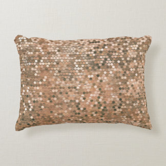 Bright abstract mosaic vintage background with glo accent pillow