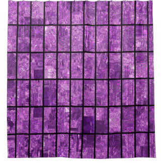Bright abstract mosaic violet background with glos