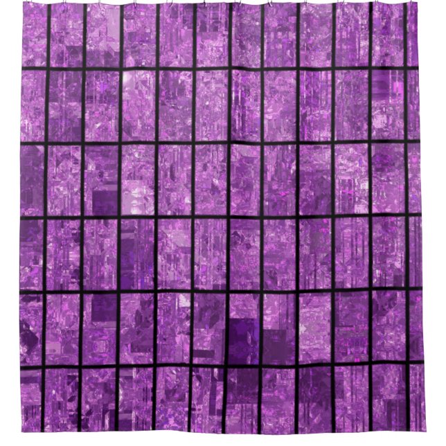 Bright abstract mosaic violet background with glos (Front)