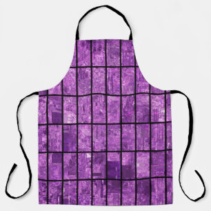 Bright abstract mosaic violet background with glos apron