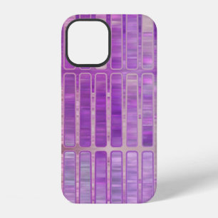 Bright abstract mosaic violet background with glos iPhone 12 case