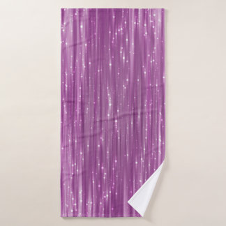 Bright abstract pink background with glitter bath towel