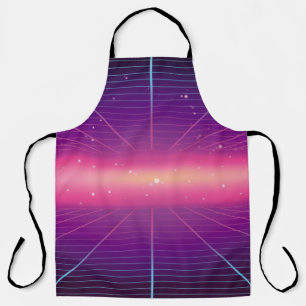 Bright abstract retro background made in 80s style apron