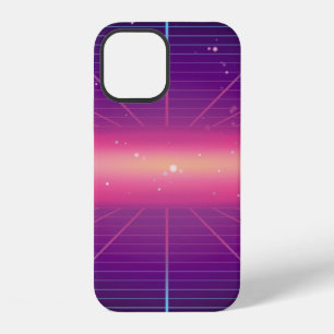 Bright abstract retro background made in 80s style iPhone 12 case