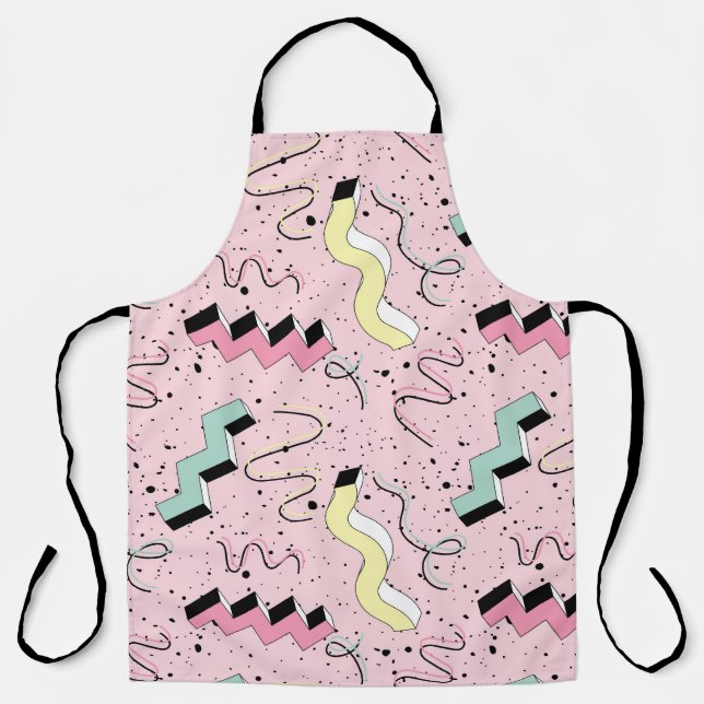 Bright abstract retro, seamless pattern. apron (Front)
