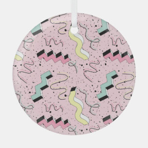 Bright abstract retro, seamless pattern. glass ornament