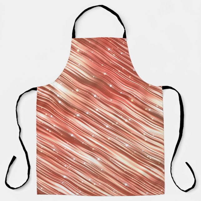 Bright abstract vintage background with glitterabs apron (Front)