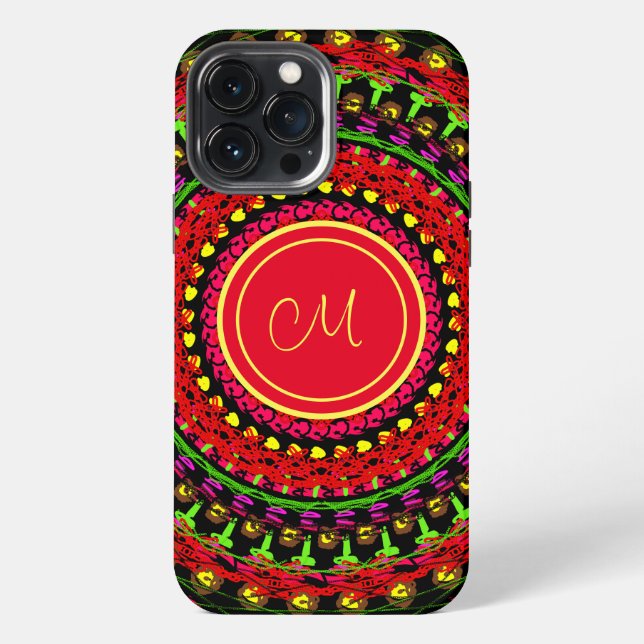 Bright abstracted iPhone case (Back)