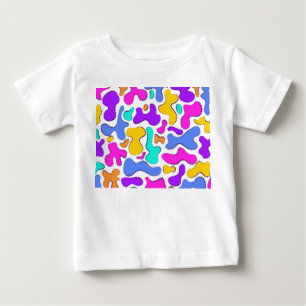 Bright acid liquid shapes baby T-Shirt